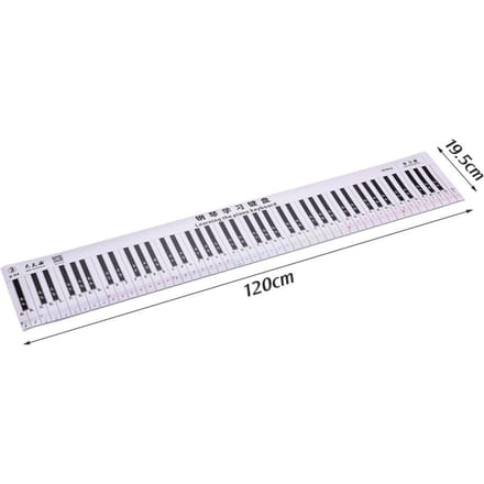 Vingerzetting Versie Piano Toetsenbord Oefenschema Blad 88 toetsen Noten + notenbalk X-04