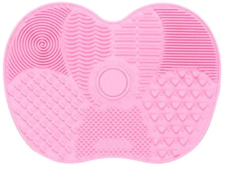 Aurgan - Siliconen make up borstel reiniger - Cleaning mat met noppen - Roze