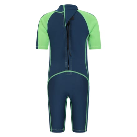 Mountain Warehouse Wetsuit met contrasterende panelen voor kinderen (Groen)