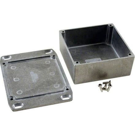 Hammond Electronics 1590YFL Universele behuizing 92 x 92 x 42 Aluminium Natuur 1 stuk(s)