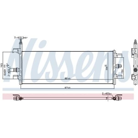 Intercooler NISSENS 606248