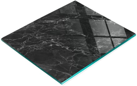 Gehard multifunctioneel decoratief bord van zwart marmer, 60x52 cm