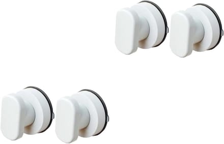 Badkamer handgrepen - Veiligheidshandvatten - Extra stabiliteit - Zuignap bevestiging - 4 stuks - Wit