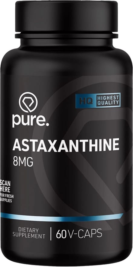 Pure. Astaxanthine - 60 v-caps - 8mg - vis en schaaldieren - vitamine supplement
