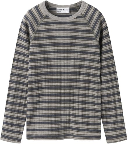 NAME IT - NKMWANG WOOL NEEDLE LS TOP STRIPE - Jongens - Lange mouwen shirts