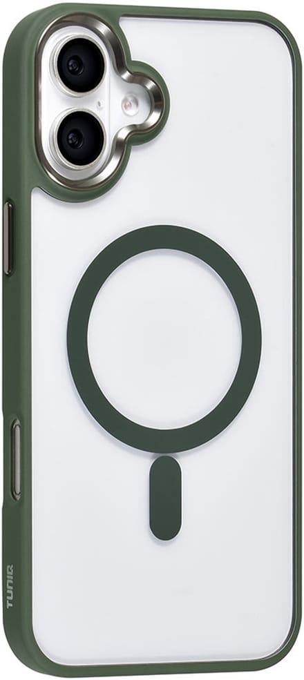 TUNIQ telefoonhoesje voor Apple iPhone 16 Plus - MagSafe siliconen backcover - Groen