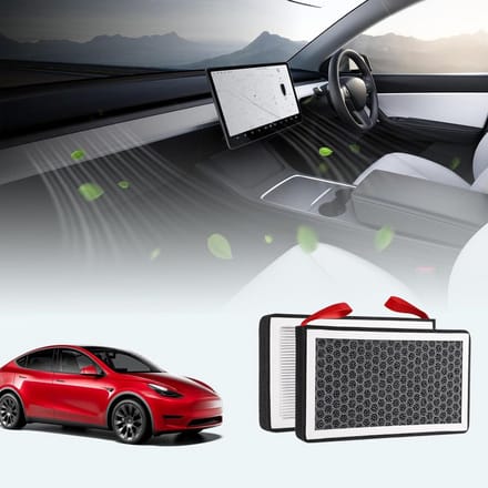 Model 3 Model Y Cabine Luchtfilter HEPA Vervangingsfilter Actieve Kool Set van 2 - Tesla Accessoires 2016-2024