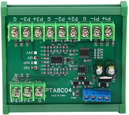 Dailygoody - 4 Kanaals PT100 Temperatuur Sensor Module - Betrouwbare Temperatuurmeting - Geschikt voor DC24V - Temperatuurmonitoring ...