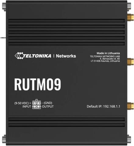 Teltonika RUTM09 4G LTE Router (RUTM09000000 / Standard package with EU PSU) - Router