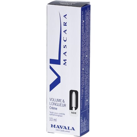 Mavala, Mascara, Volume & Length Creamy, Black, 32 oz (10 ml) white
