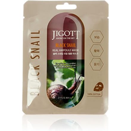 Jigott - Real Ampoule Mask Black Snail - 1stuk