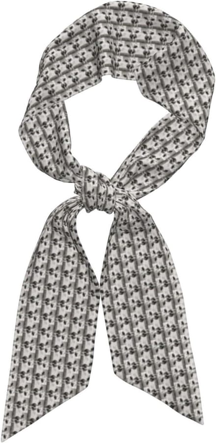 Dames Sjaal - Mode Accessoire - Stijlvol Aankleden - Zijdezachte Satijn - 120 cm - Zwart Wit Print