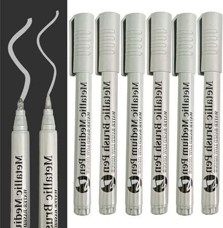 Permanent Witte Waterdichte Markers - 6 Stuks Acrylverf Markers voor DIY, Sneldrogend en Multifunctioneel voor Creatieve Projecten