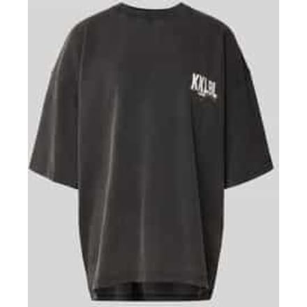Oversized T-shirt met labelprint