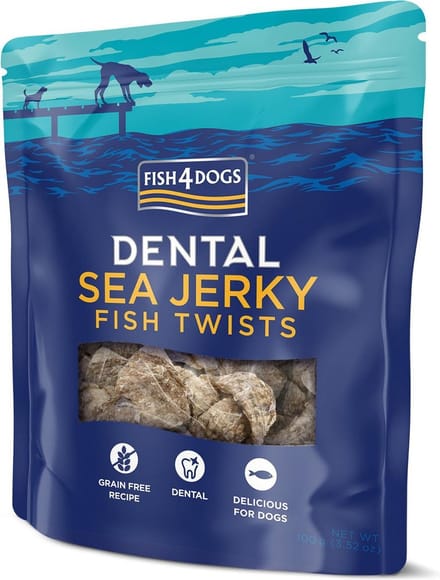 Fish4Dogs Dental - Sea Jerky Fish Twists - 100 g