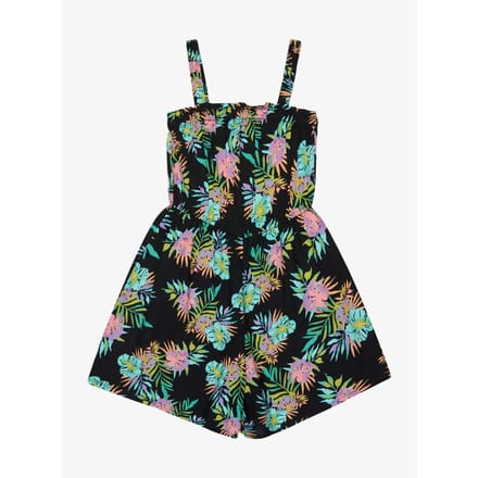 Roxy Playa Baby Printed Mouwloze Romper Zwart 16 Years Meisje