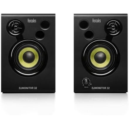 Hercules DJMonitor 32 - Actieve 3" Studiomonitorset - 2x 15W RMS Speakers - Instap DJ & Studio