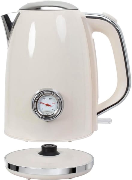Retro Waterkoker 1,7L – RVS waterkoker met temperatuurweergave