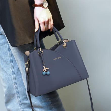 All-match Nieuwe Crossbody Tas Echt Leer High-end Moeder Tas Draagbare Pendel Schoudertas gray