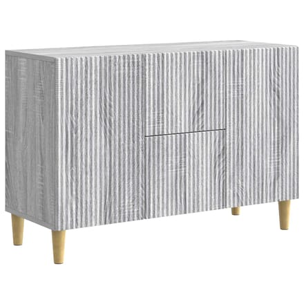 vidaXL - Dressoir - Grijs - sonoma - 89 - x - 34,5 - x - 60 - cm - Bewerkt - hout