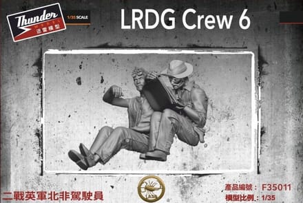 Thunder Model Modelbouwpakket Militaire voertuigen - F35011 LRDG Crew Set 6 WWII - 2 Figuren Plastic - 1:35 - Modelbouw