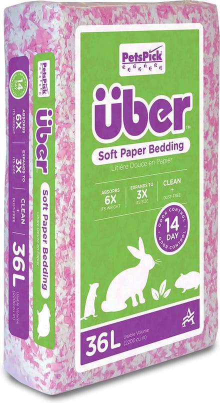 Über Bodembedekking - Versnipperd Papier, Zachte en Kleurrijke Bedding - Roze/Wit - 36 liter