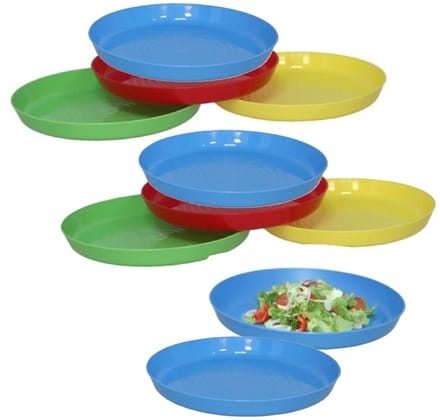 Gerimport Picknick/camping borden - 20x stuks - multi - kunststof - herbruikbaar