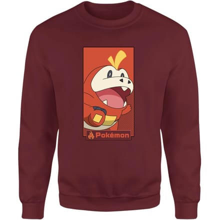Pokémon Fuecoco Sweatshirt - Burgundy - S