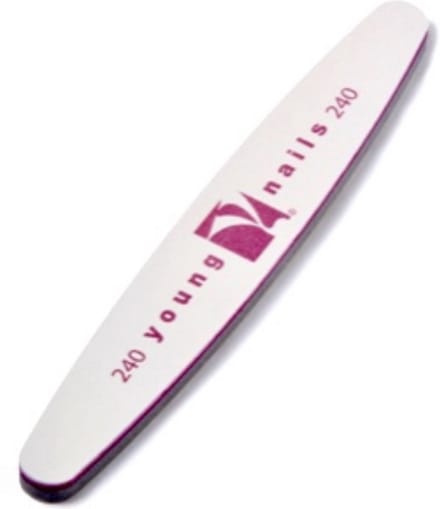 Young Nails Purple Combo File, 240/240 grit