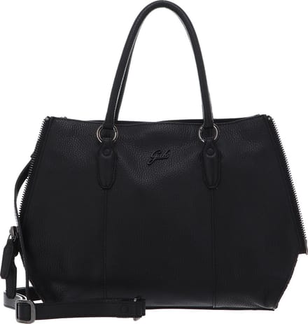 Gabs Leren Schoudertas Ivette TG Bull + Persiano Black Shoulder Bag Nero Zwart