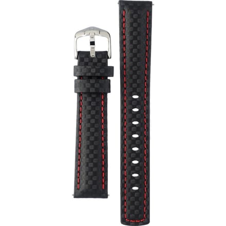 Hirsch 02592052-2-18 Carbon Horlogeband