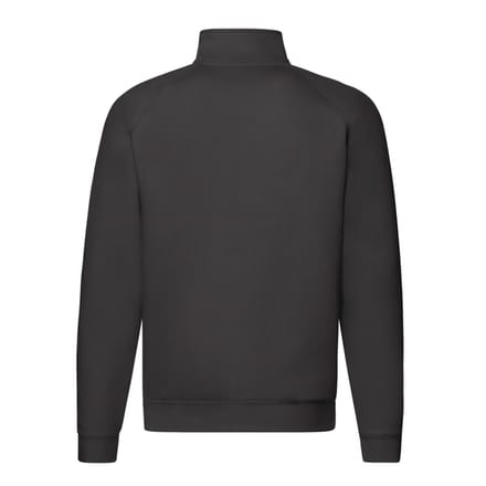 Fruit of the Loom Heren Premium Sweatshirt met Ritssluiting (Zwart)