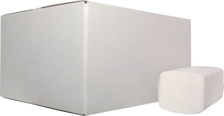 Papieren Handdoek - Z-vouw - 2-laags - Wit - 21x24cm - 3200 Stuks