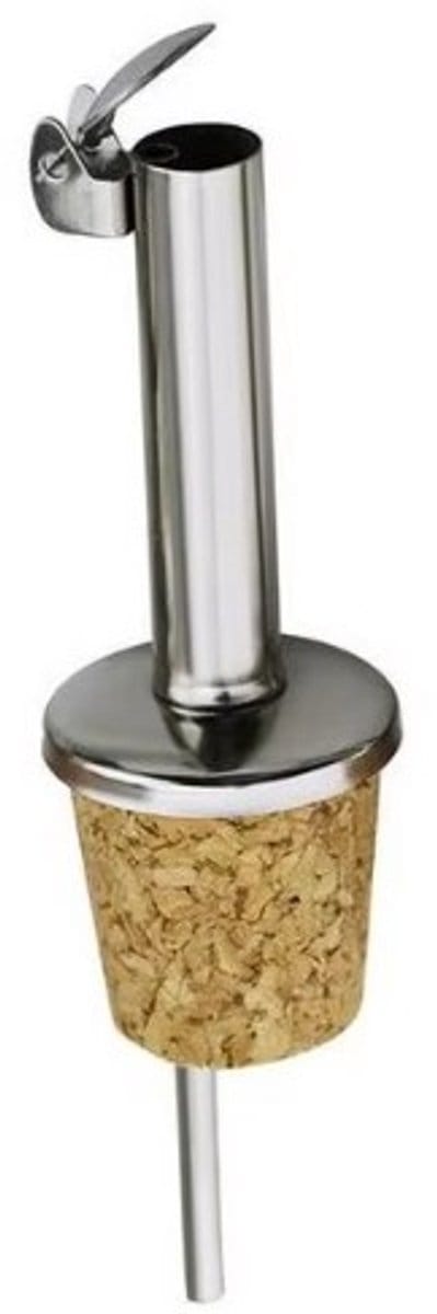 Go Go Gadget - Schenktuit - RVS - Kurk - Stofvrij - Dispenser - 8mm - Zilver - 1 stuk