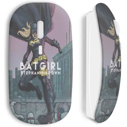Souris Sans Fil - Batgirl - Stephanie Brown - USB Wifi Inclus - Compatible Mac et PC - Blanc