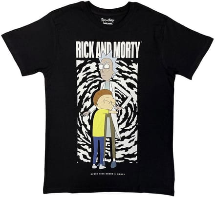 Rick And Morty - Hug Heren Tshirt - L - Zwart