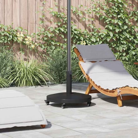 vidaXL - Parasolvoet - 24.45 - kg - Zwart - Rond - Verstelbaar