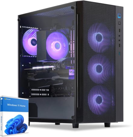 Sedatech Advanced Gaming PC Compact • AMD Ryzen 7 5700X 8x 3.4GHz • Geforce RTX5060 • 32Gb RAM • 1Tb SSD M.2 • WiFi • Windows 11 • Desktop computer