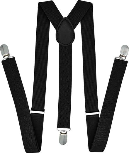 Fako Fashion® - Bretels - Effen - 100cm - Zwart