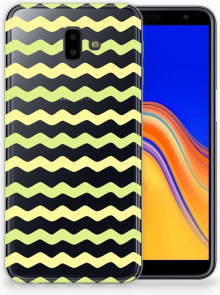 Samsung Galaxy J6 Plus (2018) TPU bumper Waves Yellow