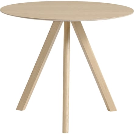 HAY - Copenhague CPH20 tafel - vernis op waterbasis - Ø 90 cm - bruin