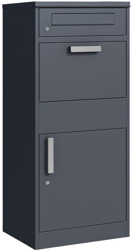 Pakketbrievenbus - 112 x 51 x 38 cm - grijs