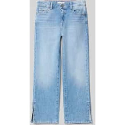 Straight fit jeans van katoenmix