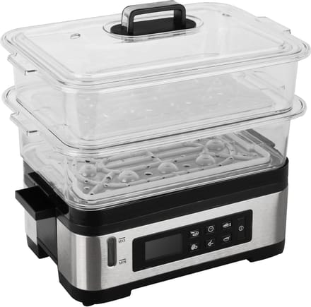 RUX® Stoomkoker - Stoomkokers - Stoompan - Zilver - 22cm x 34cm x 31cm