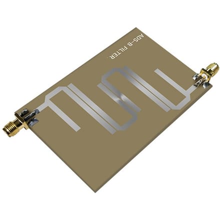 ADS-B SMA Female Connector Microstrip Filter Module 1-1.2GHz Zendbereik 1-1.2GHz voor ADS-B kaki