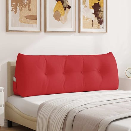 vidaXL - Rugkussen - Rood - 140 - x - 24 - x - 50 - cm - Stof