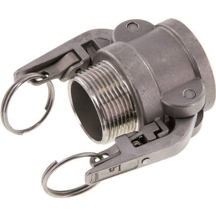 Camlock DN 32 (1 1/4'') Veiligheid Koppeling RvsR 1 1/4'' met buitendraad Type B MIL-C-27487