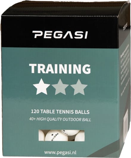 Pegasi Pingpongballen - 1 ster- 120 stuks