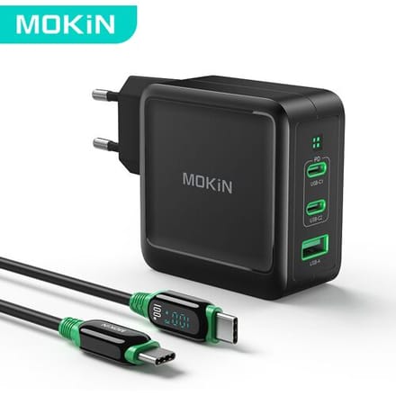 Mokin PD 100W GaN Snellader 2C1A