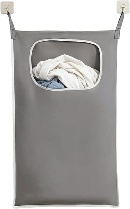 Over de deur wasmand - Opbergtas met rits - Ruimtebesparend opbergen - Verticale ruimteoptimalisatie